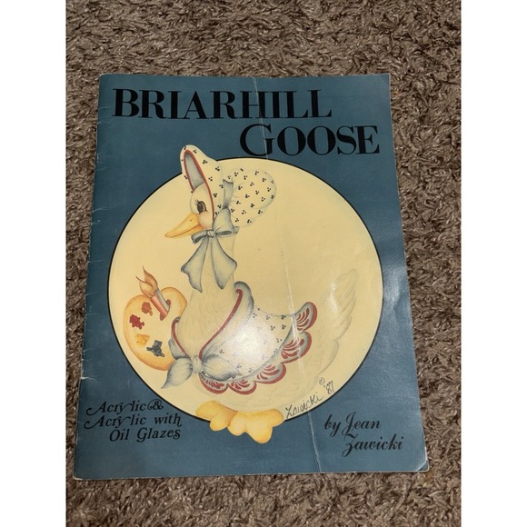 Jean Zawicki Other - Briarhill Goose Jean Zawicki Vtg 1987 Granny Core Tole Painting Pattern Book